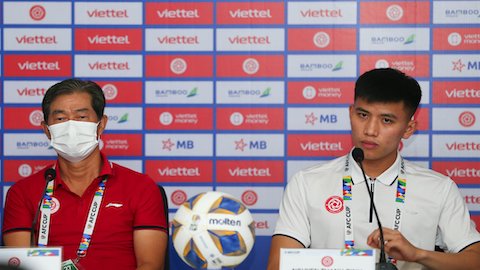 HLV Bae Ji-won (Viettel): “Mục tiêu của chúng tôi là phải thắng ở bán kết AFC Cup!”